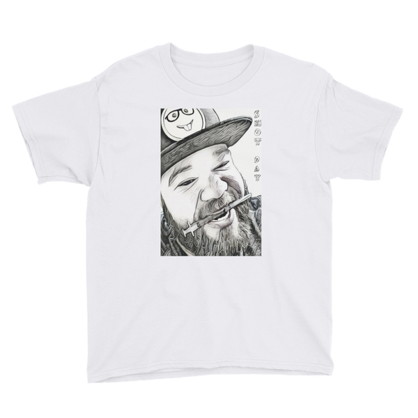 Lil Man Shot Day Short Sleeve T-Shirt BLK/WT