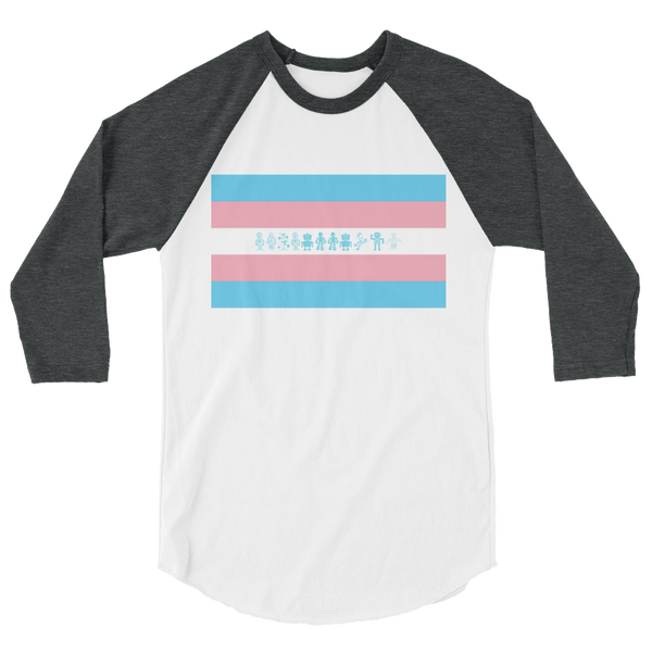 Robots 3/4 sleeve raglan shirt