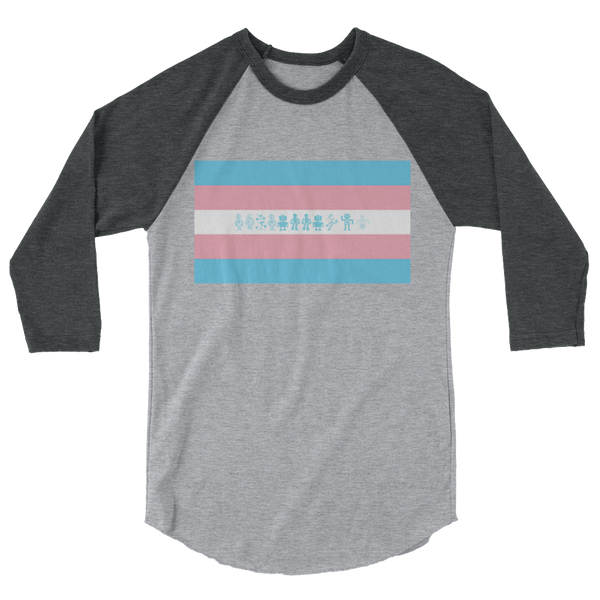 Robots 3/4 sleeve raglan shirt